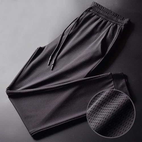 Men Unisex Stretch Quick Drying Pants Casual Elastic Waist Drawstring Stretch Pants Outdoor4