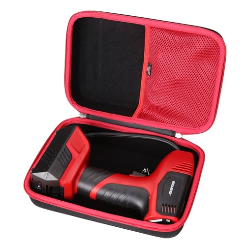 FBLFOBELI Hard Storage Carrying Case for Bullseye Pro/for KeenPower Digital Tire Inflator, Case Only (Red)