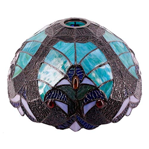 Black Friday - 70% OFF Tiffany Lamp Shade Replacement Only W12H6 Inch Green Stained Glass Liaison Lampshade 1-5/8-Inch Fitter Opening for Floor Arch Lamp Torchiere Lamp Ceiling Fixture Pendant Light S160G WERFACTORY Bedroom Black Friday - 70% OFF Tiffany Lamp Shade Replacement Only W12H6 Inch Green Stained Glass Liaison Lampshade 1-5/8-Inch Fitter Opening for Floor Arch Lamp Torchiere Lamp Ceiling Fixture Pendant Light S160G WERFACTORY Bedroom