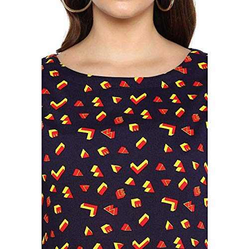 Image of Life by Shoppers Stop Womens Round Neck Printed Top