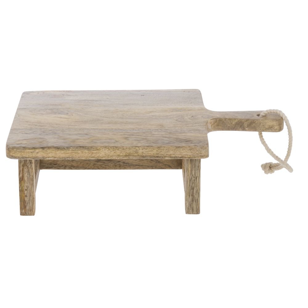 Cutting Board Riser Square Mango Wood - 13 9/10"L x 10"W x 3 2/5"H by HUBERT – Wood, Natural, Model 63260