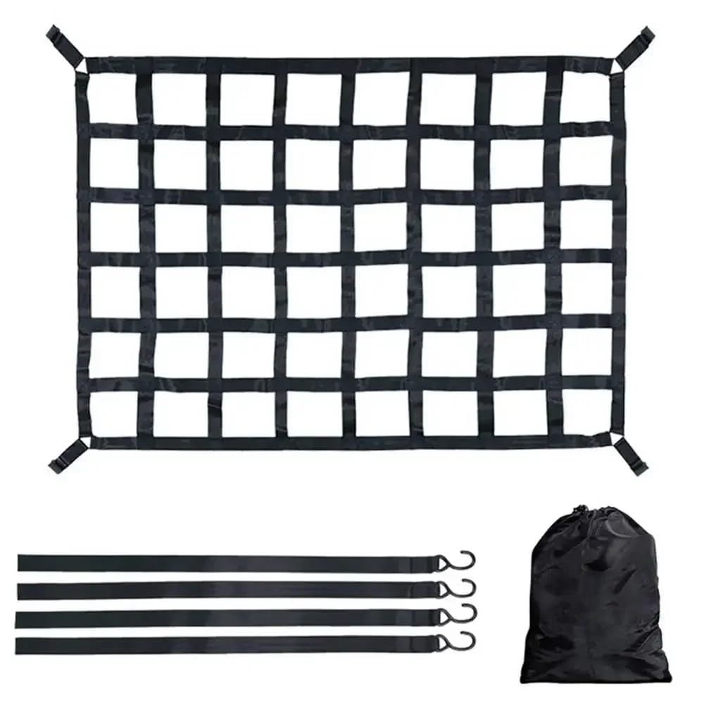 Red Maletero de Coche Heavy Cargo Net Truck Trunk Roof Network Card For Trailer Luggage Exterior Accessories | S