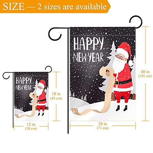Drapeau double face Père Noël résistant toutes saisons 30x45cm - 3
