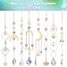 8 pcs Crystal Suncatchers Colorful Suncatchers for Windows Hanging Sun Catchers Indoor Outdoor Decor Christmas Tree Decorations Gifts for Thanks Giving Valentines Mother's Day