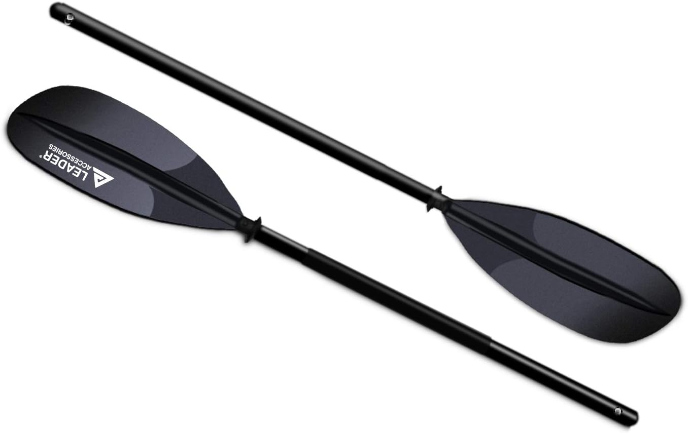 Leader Accessories Kayak Paddle 3 Sizes 7 Colors Available for Kayaking Boating Aluminum Shaft PP Blade