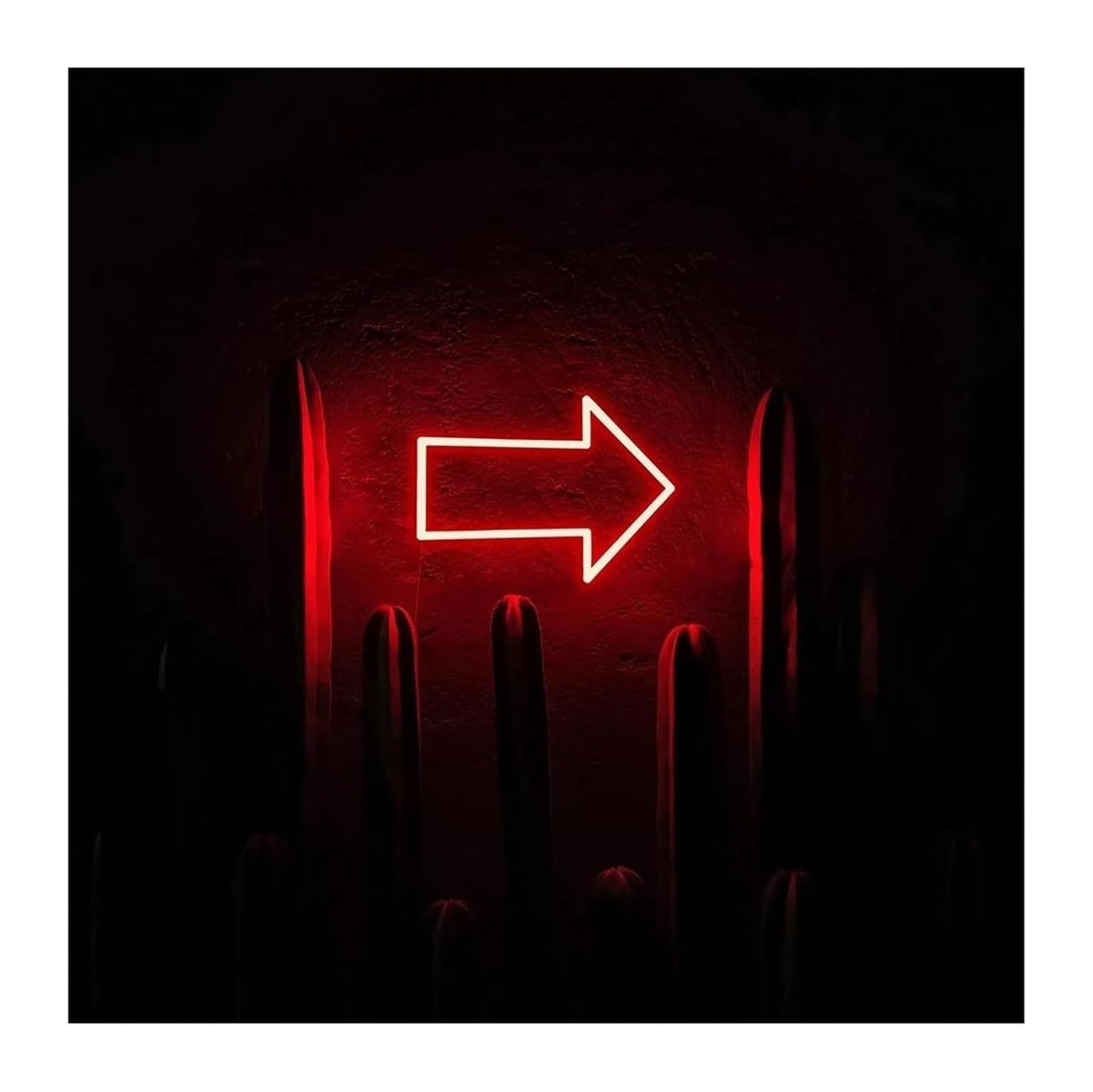 Regalo creativo per insegne al neon Insegne luminose al per neon, frecce direzionali, luci per, navigazione, decorazioni per la casa, bar(22X16cm)