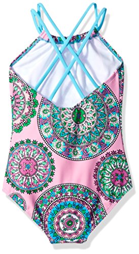 Image of Kanu Surf Girls Jasmine Beach Sport Halter One Piece Swimsuit