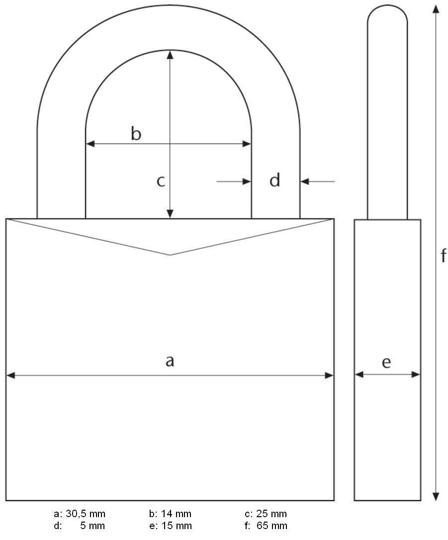 ABUS Zahlenschloss 165/30 - Vorhängeschloss aus Messing - mit individuell einstellbarem Zahlencode - Kofferschloss / Spindschloss - ABUS-Sicherheitslevel 3, 4er Packung