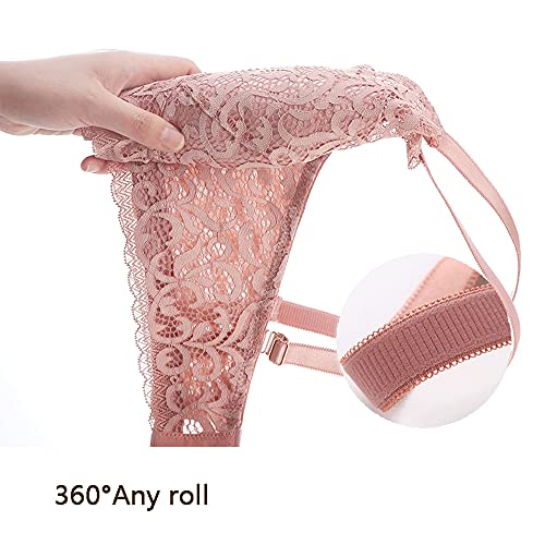 Soutien-gorge grande taille en dentelle push-up sans armatures