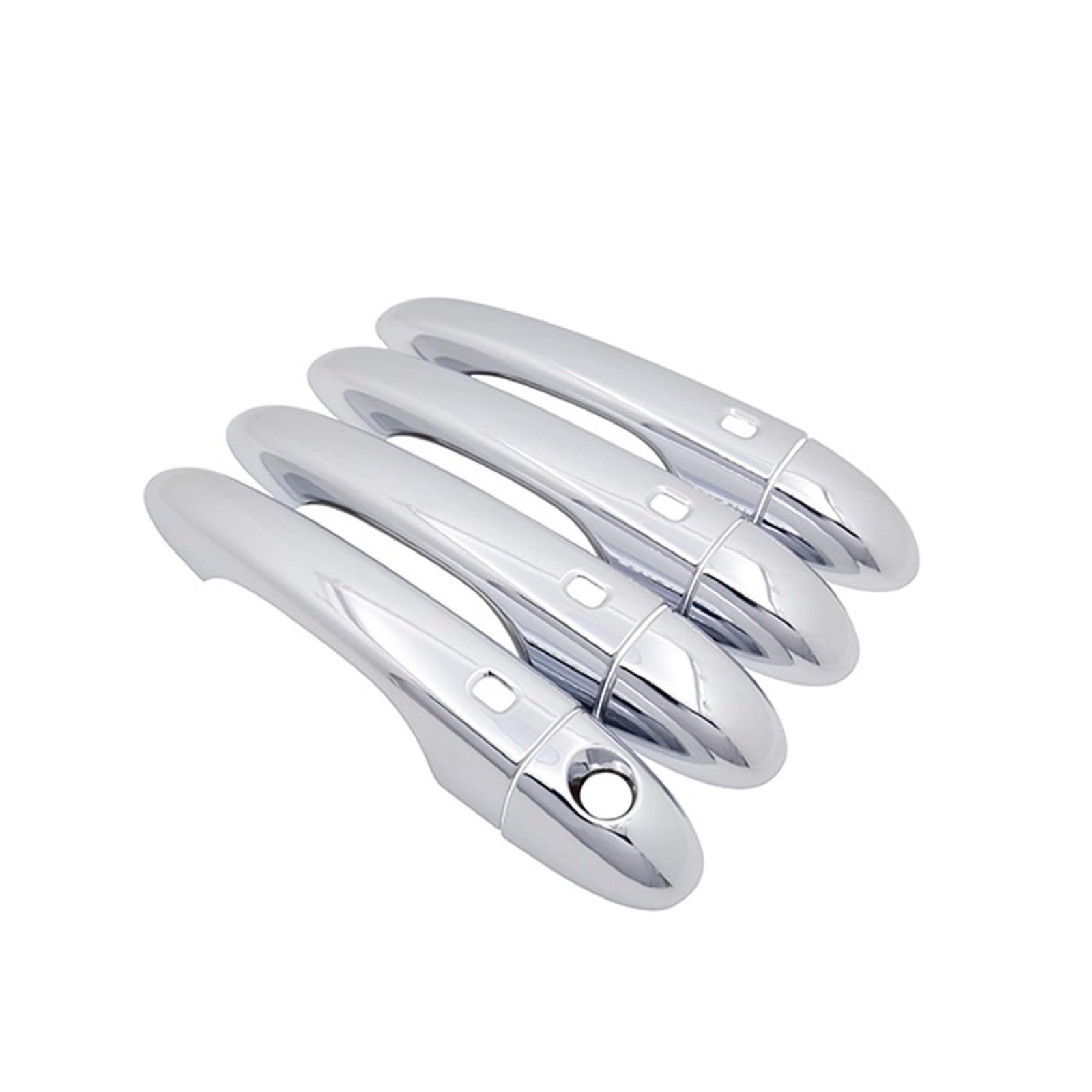 Drezzo Handle 4 Button Car Exterior Door Handle For Jeep For Cherokee Kl 2014-2019 Chrome Door Handle Cover(Handle 4 Button)