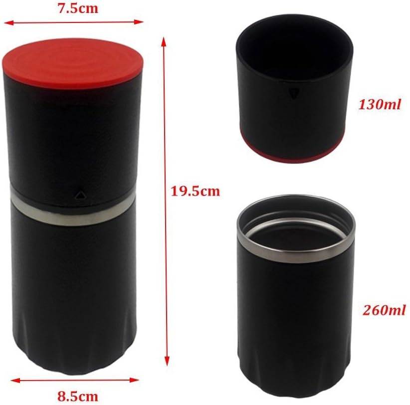 ELEOPTION® Adjustable Manual Vintage Coffee Grinder Mini Coffee Mill Slim Grinder for Coffee Bean and Spices