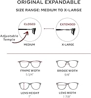 Vista 5 de Clic Lentes de lectura magnéticos para hombres o mujeres, lectores de computadora, originales expandibles (M-XL, negro, aumento de 1.75)