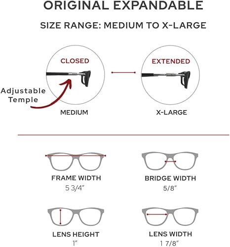 Miniatura 5 de CliC Lentes de lectura magnéticos expandibles lectores de computadora ajustables para templo original expandible negro 175 de aumento