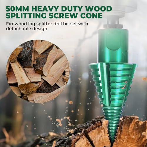 dcvbny 50mm Log Splitting Drill Bit