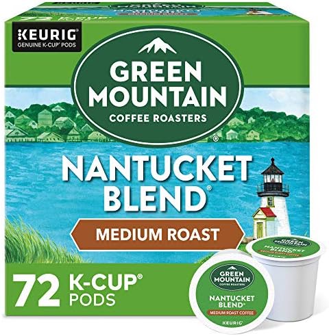 Green Mountain Coffee Roasters Nantucket Blend, Single-Serve Keurig K-Cup Pods, Medium Roast Coffee Pods, 72 Count