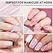 Makartt Rubber Gel Base for Nails,Ballerina Pink Base Coat Gel Nail Polish,Natural Color Base Gel Polish UV Nail Lamp Needed,Long Lasting Rubber Nail Base for Manicure Salon Home