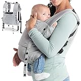 ZU GROSS ODER ZU KLEIN, GIBT ES NICHT - Ideal bei schnellem Wechsel von Mama zu Papa ist mit der One-size Größe eine einfache Handhabung garantiert. Durch die Ähnlichkeit zu einem Rucksack ist die Babytrage geeignet für Personen aller Konfektionsgrößen.