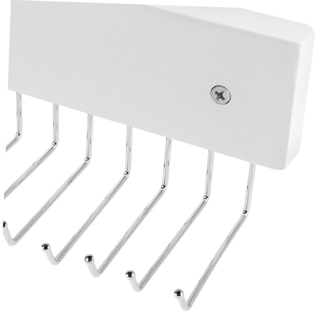Perchero de Pared para Corbatas 2 Piezas, Madera y Hierro