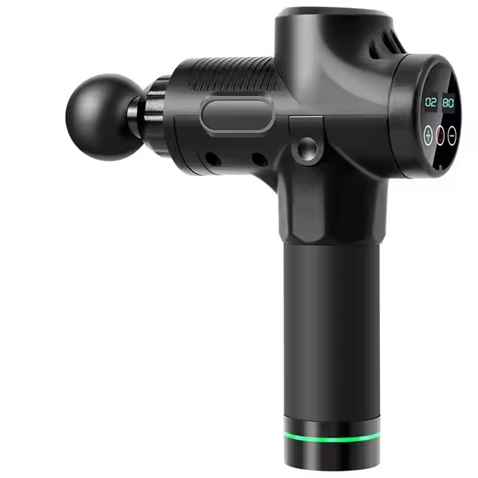 Przenośny masażer, Pistolet Do Masażu Masażer Mięśni Głębokich Tkanek Szyi I Nóg Ćwiczący Relaks(Black)