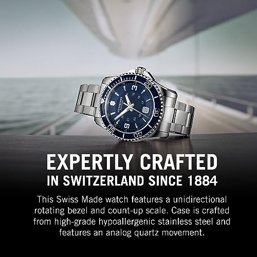 Victorinox Maverick Large Watch With Blue Dial And Stainless Steel Bracelet #TOP5