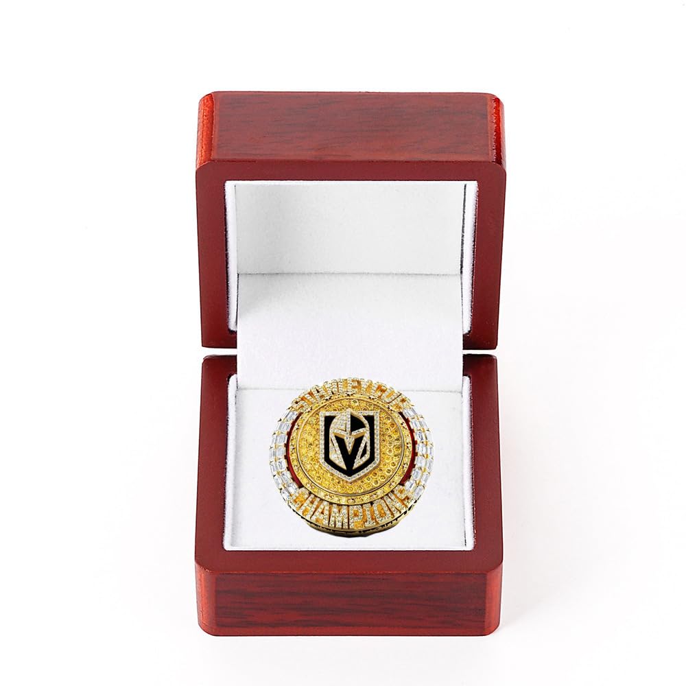 Housunzi 2023 Puck Championship Ring Replica Golden Knights Ice