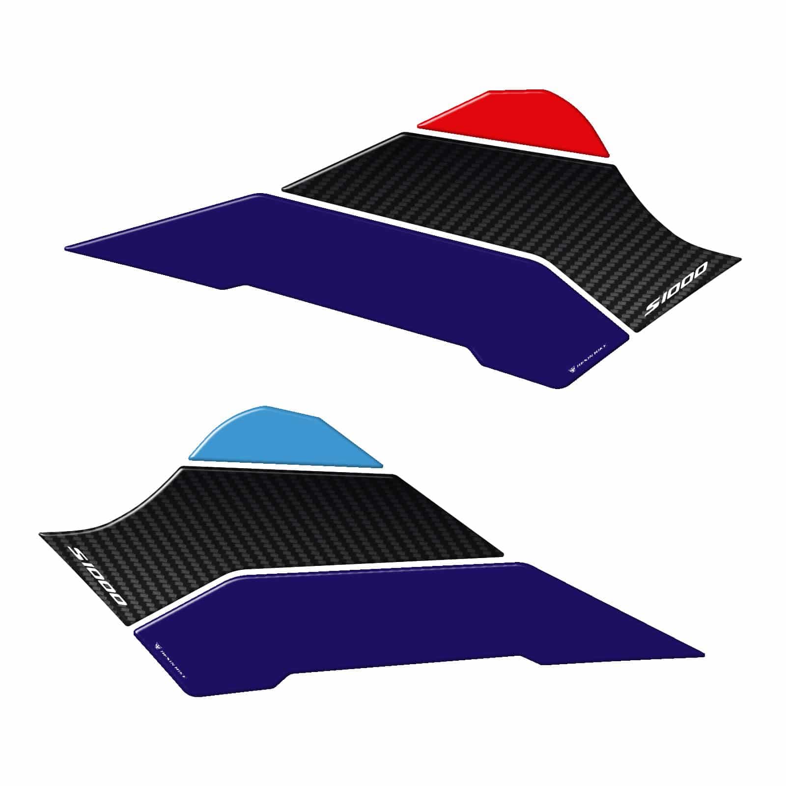Resin Bike Adhesivos de Moto Compatibles con BMW S 1000 XR 2020-2026. Protección Latérales del Tanque de Choques y Arañazos de Moto. Par de Pegatinas 3D Resinadas Made in Italy