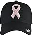 Breast Cancer Awareness Baseball Hat Black