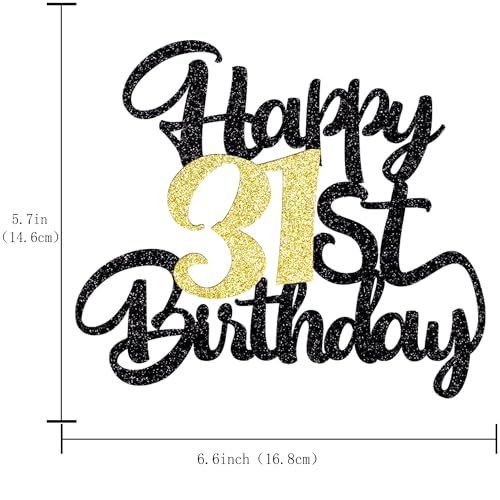 Image of 31st Happy birthday cake topper party decoration gift plugin | Cheers to 31 Years,31 & Fabulous /Hello 31st Legend since Awesome since1995 Straight Outta Party Decoration Gift Plugin