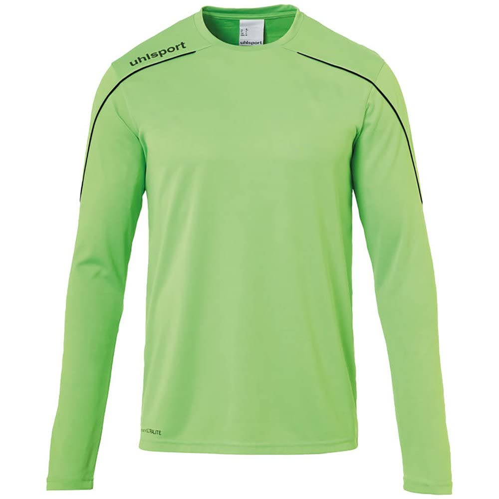 Uhlsport Stream 22 Long Sleeve Jersey Men, Fluo Orange/Black, Moisture Wicking Dry Tech, Size XXXL