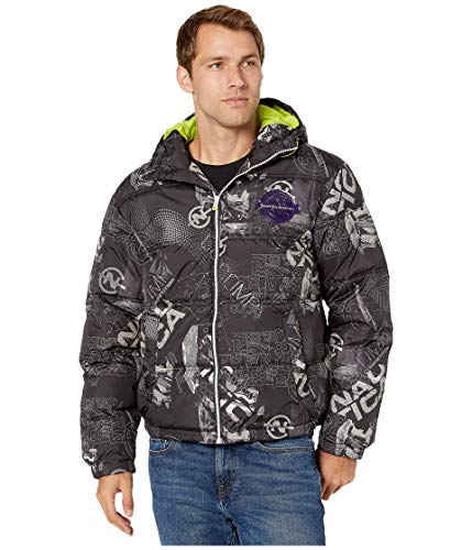 Nautica Competition Printed Puffer Jacket True Black LG
