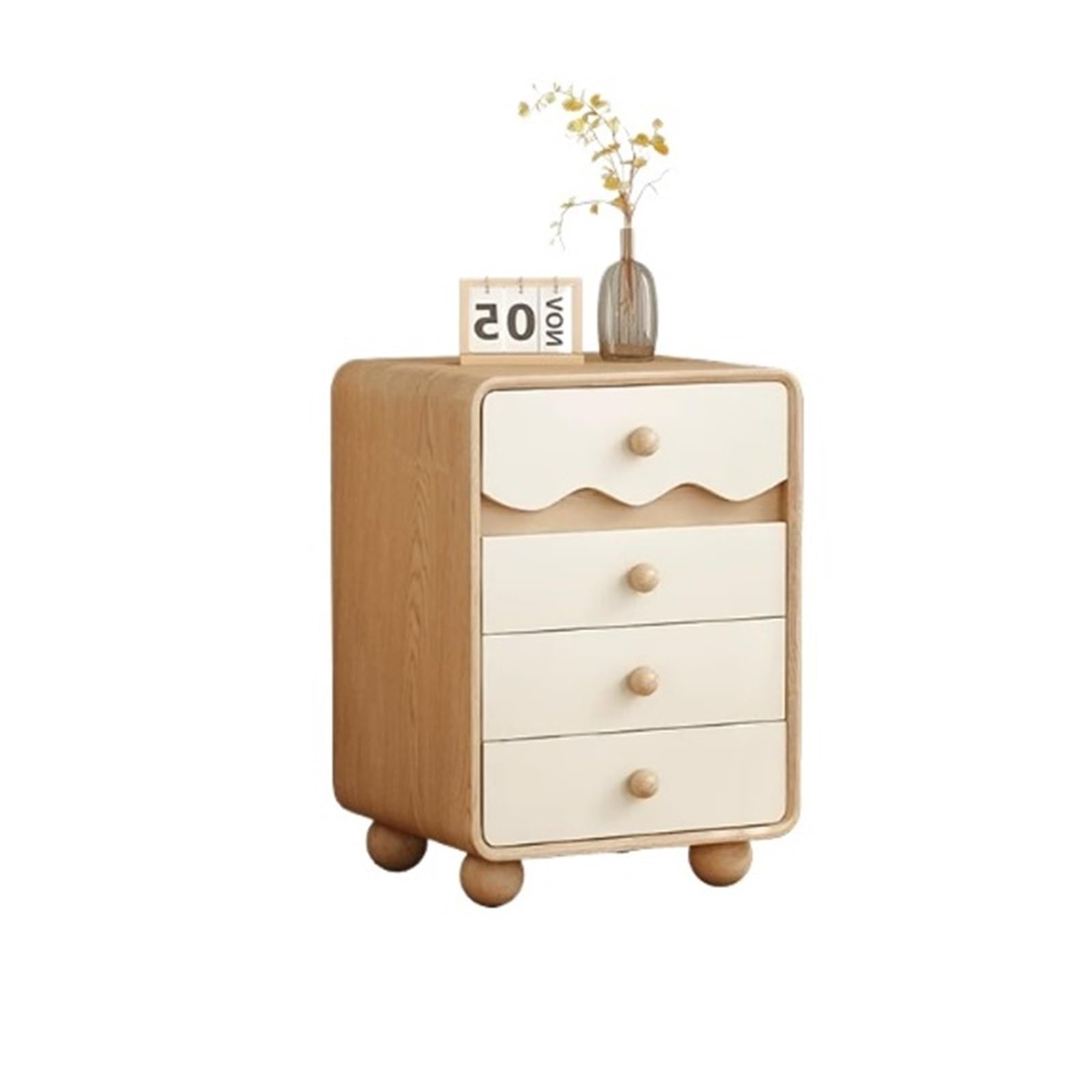 HLHLOP777 Nightstand A Wooden Nightstand With Four Drawers Perfect For The Master Bedroom Bedroom Furniture(XL)