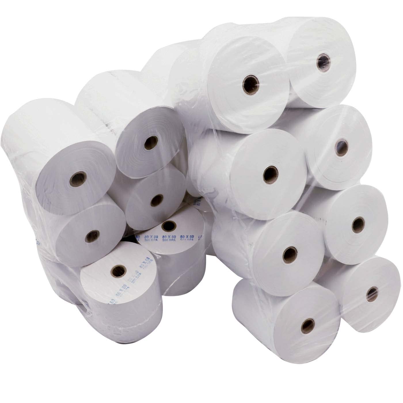 Rollo De Papel Térmico Genérico 80x55mm 8ud - Alta Calidad