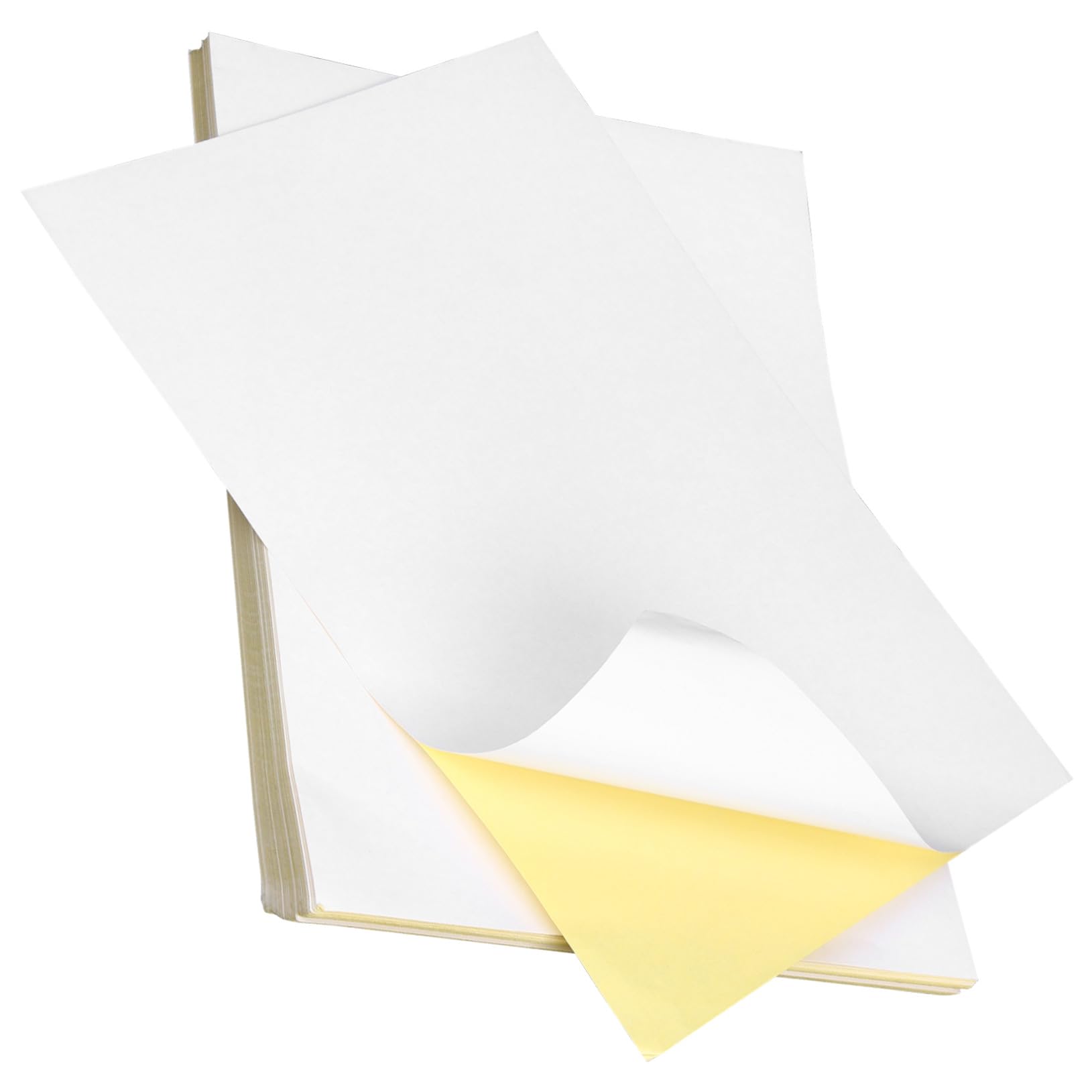 100 hojas Papel Adhesivo Mate Impresora Etiquetas Autoadhesivas para Imprimir Pegatinas Personalizables Papel Adhesivo para Superficies Lisas