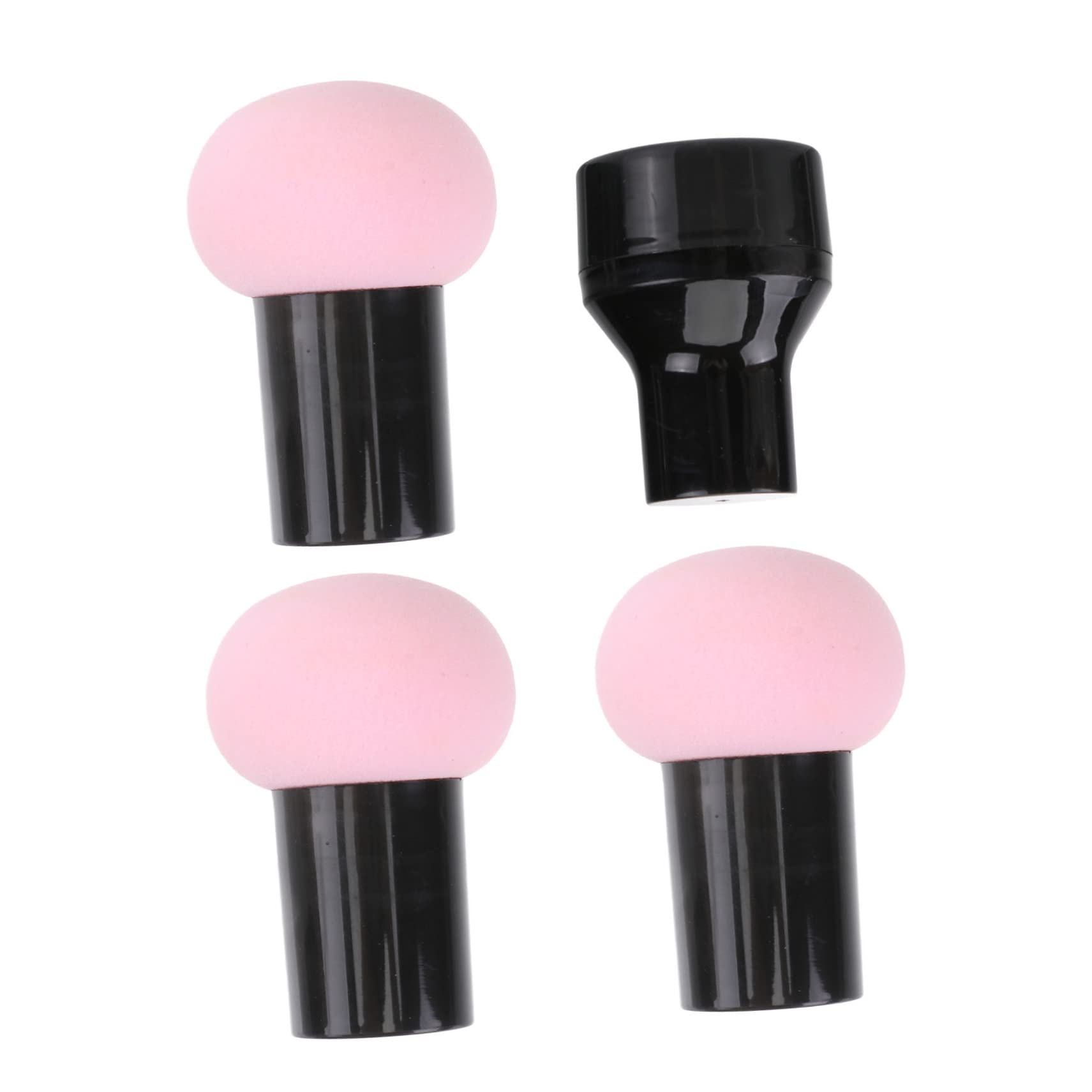 Ipetboom 3 Pcs Mushroom Head Makeup Sponge Puff with Handle for Efficient Foundation Application Easy to Clean Random Colors for All Makeup Types Random Color