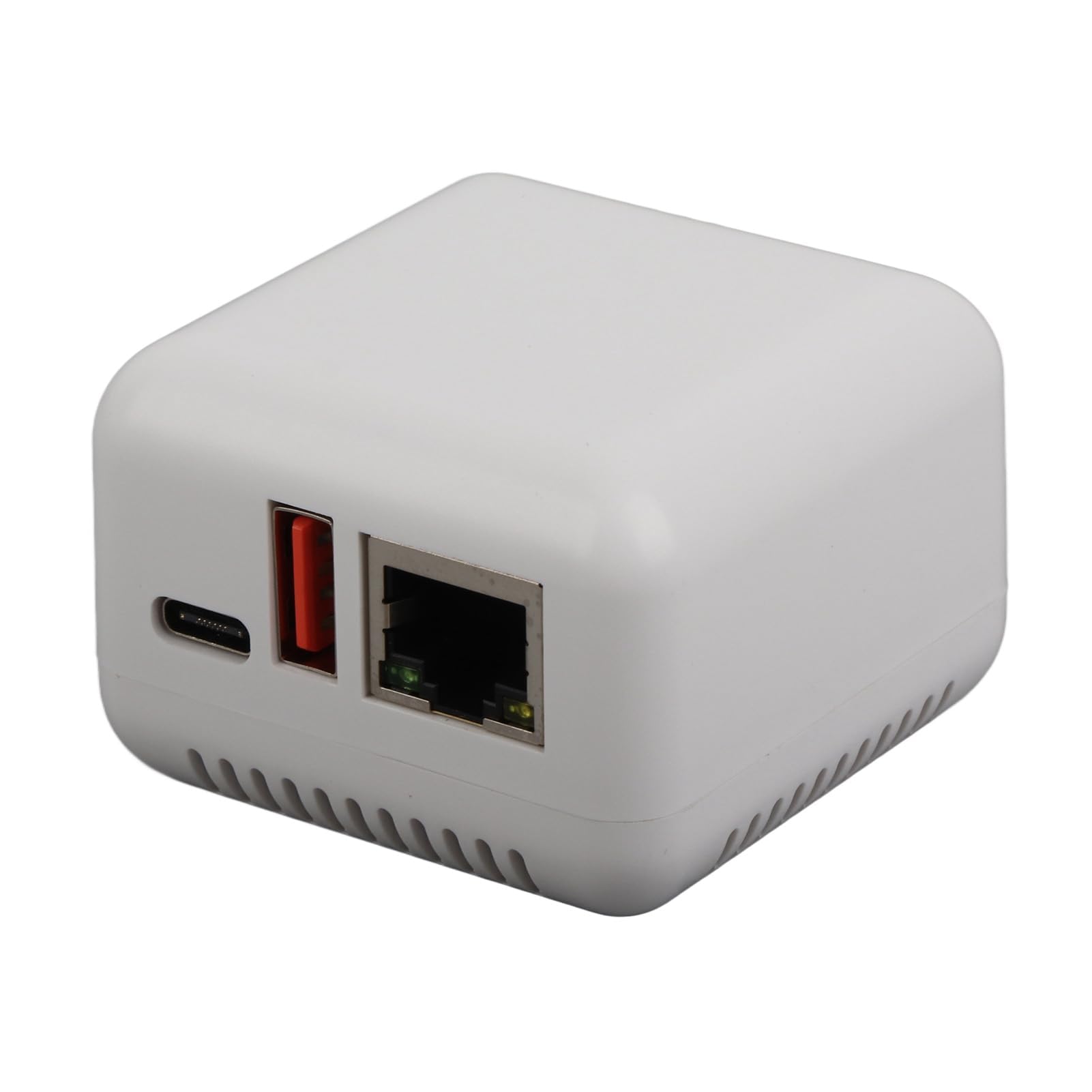 Dpofirs USB 2.0-Netzwerk-Druckserver, LAN-Druckfreigabeserver für USB-Drucker, Computer-Druckserver-Adapter für Wins XP, Android, Typ C, USB-Anschluss,