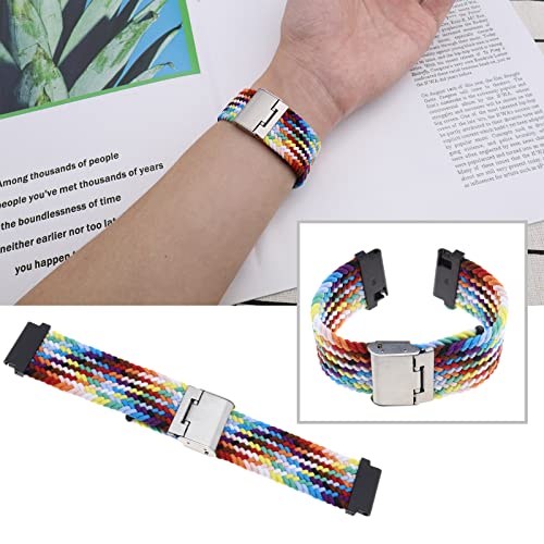 Horlogebandje vervangen compatibel met Garmin Vivoactive 4S/Vivomove 3S/Venu 2S/Fossil Q Venture Gen 3 verstelbare horlogeband 140 mm-235 mm 20 mm kleurrijk, 20mm, Nylon - Image 3