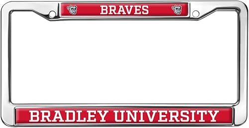 Vista 321 de Marco de Metal para Placa de Matrícula de Tamaño Completo con Logotipo de los Bulldogs de Louisiana Tech Louisiana Tech Bulldogs