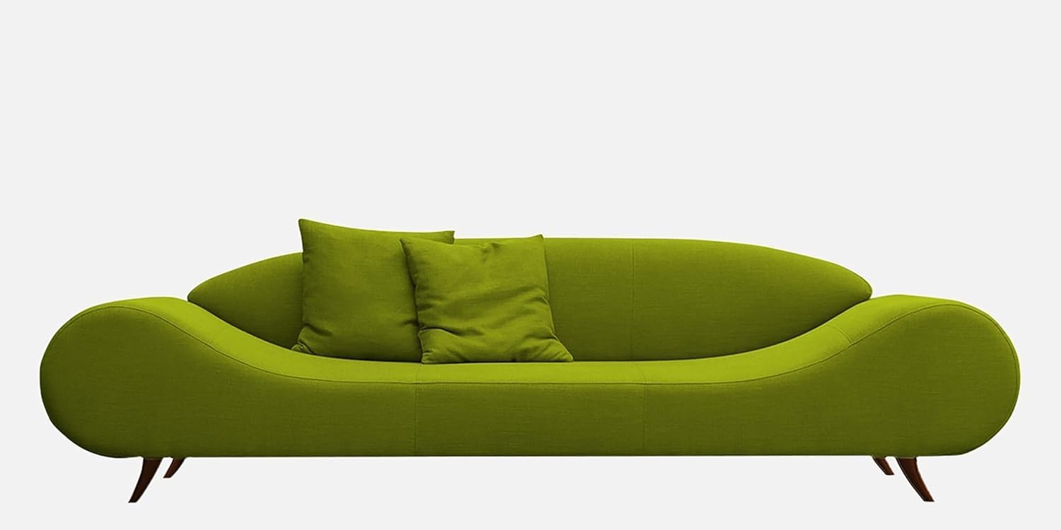 Modern & Luxury Velvet Curved Sofa 3 Seater Sofa Set Velvet & Fabric Comfort Wooden Sofa for Bedroom, Living Room, Dining Room, Hallway & Office-(Green).-image-8