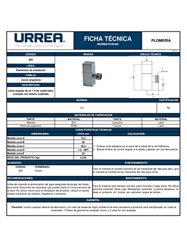 Recopilación y reviews de Llave de control de agua los más recomendados. 26 Imagen adicional