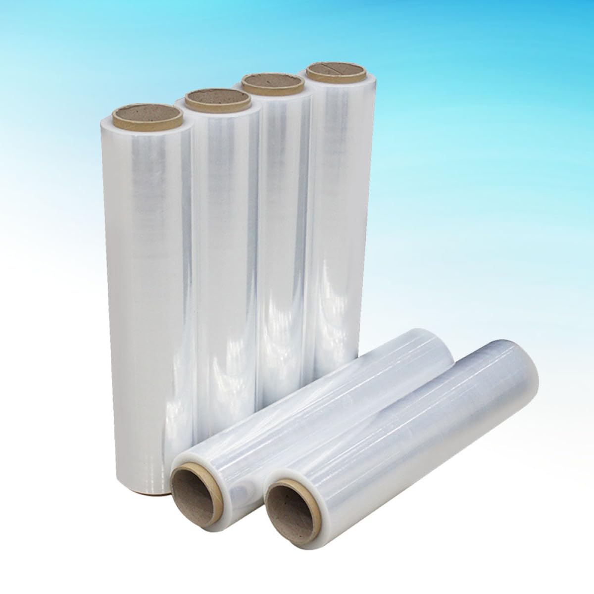 OSALADI 1 Rolle Selbstklebende Stretchfolie Transparent 160m aus Lldpe mit Perfektem Verschluss für Möbelverpackung und Schutz von Haushaltsgegenständen