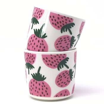 Amazon.co.jp: マリメッコ ラテマグ MANSIKKA マンシッカ いちご