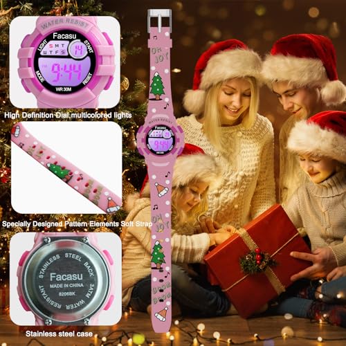 Image of Kids Digital Watch for Girls Boys,Children's Waterproof Colorful Light UP Outdoor Sport Watch with Stopwatch Alarm-Kids Gifts for Girls Boys