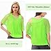 PKRFCJ 80s Neon Shirts for Women, Fishnet Top, Casual Neon Clothes, Off-Shoulder T-Shirt, Suitable for Masquerade Disco Party (Green)