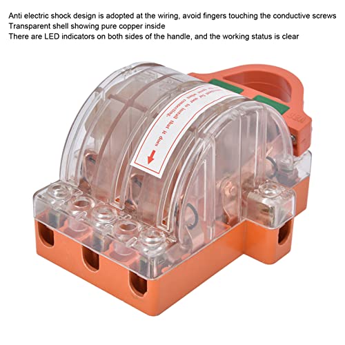 Knife Switch 3 Pole Knife Home Appliances Knife Switch Ac 380V 32A 3 Pole Knife Switch With Led Indicator Copper Transparent Shell Double Throw Disconnect Knife Switch #TOP2