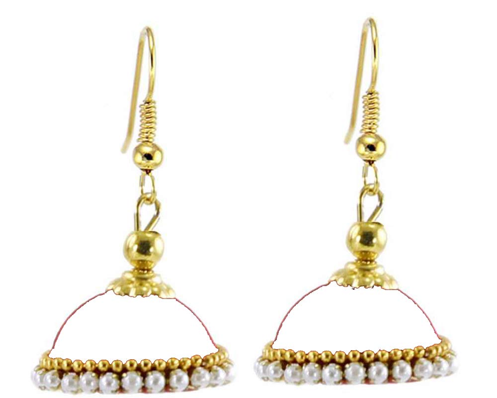 Elegant Silk Dori Jhumki Earring