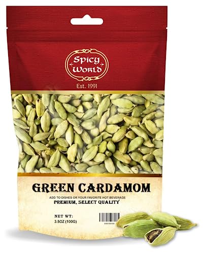 Spicy World Green Cardamom Pods, 3.5 Ounce