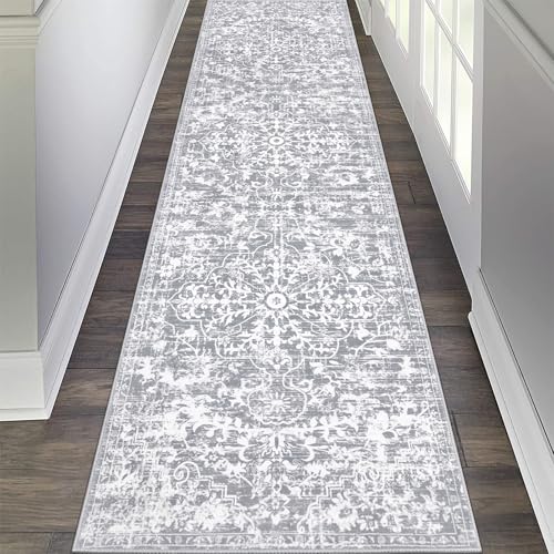 Pauwer Boho Hallway Runner Rug 2x8 Washable Entryway Area Rugs Non Slip Farmhouse Vintage Floor Mat Carpet Runner for Hallways Laundry Room Kitchen Bathroom Bedroom