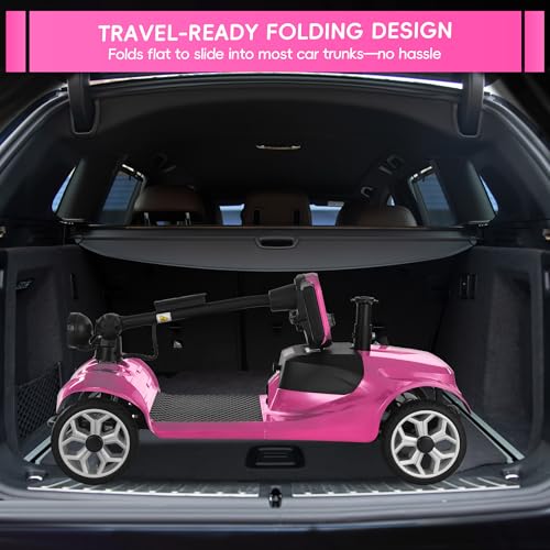 Image of Mobility Scooter for Seniors /Adults, up to 300lbs Capacity, 4 Wheel Heavy Duty Mobility Scooters with 15 Miles 350W 5MPH，Front Basket, Adjustable Seat, LED Headlights