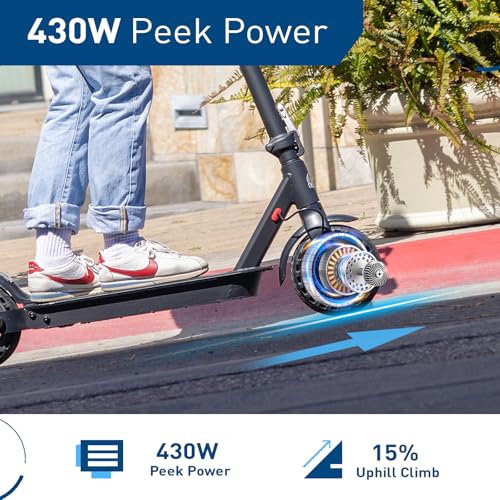 Image of Hiboy S2 Nova Electric Scooter for Adults, 430W Peak Motor, Up to 20-Mile Range and 19 MPH, High-Strength Aluminum Frame, Foldable Commuter E-Scooter with 8.5-Inch Tires,Dual Brakes