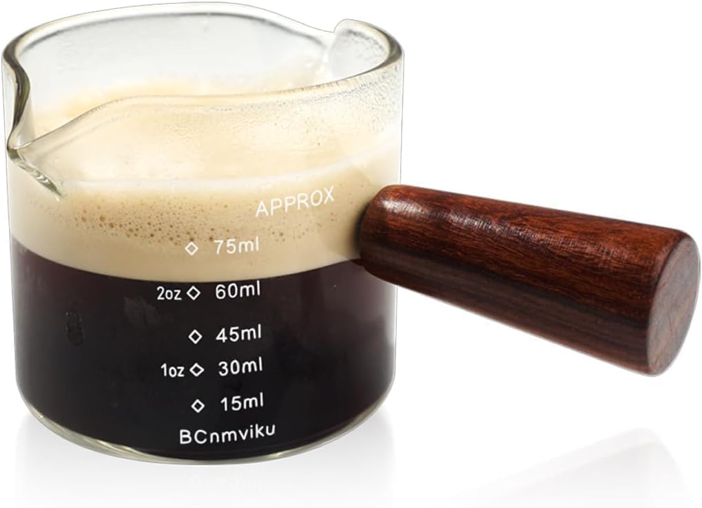 Amazon | 計量カップ エスプレッソショットグラス 目盛り付き 木製
